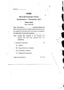 bca dec 2017 5th sem visual basic - DPG Institute of Technology and ...