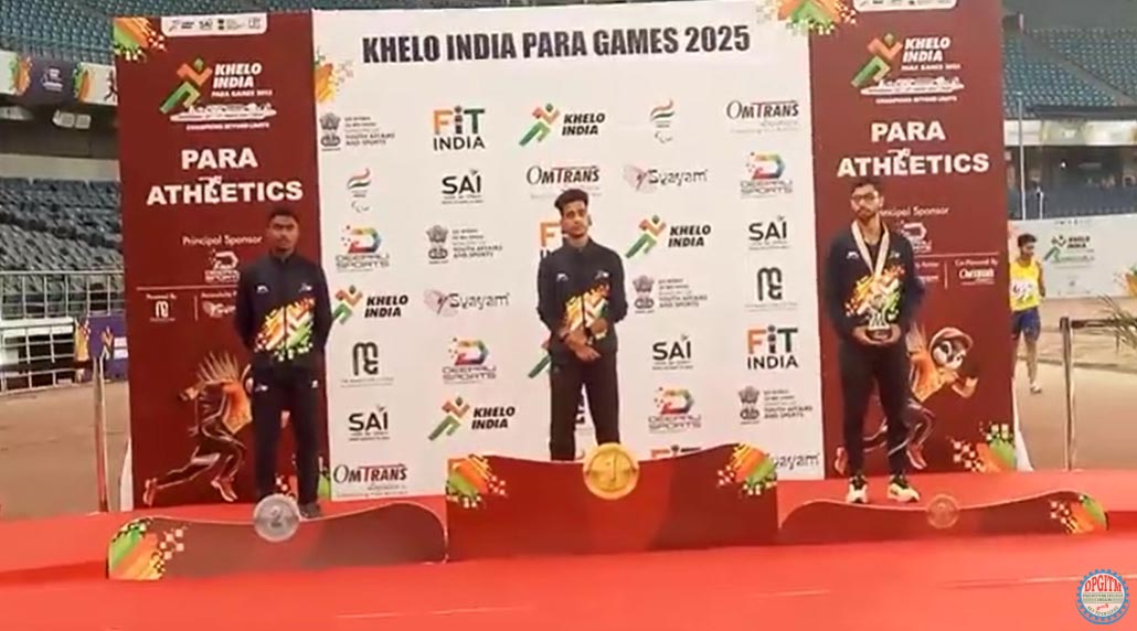 DPGITM Gurugram’s Faculty – Subodh Batt – wins a gold medal at the Khelo India Para Games 2025( 400 M Race)