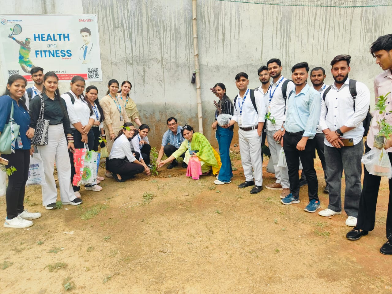 Plantation Drive By ECE students of DPGITM
