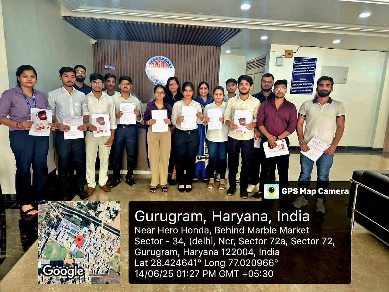Placement drive with CacheDigitech in DPGITM campus