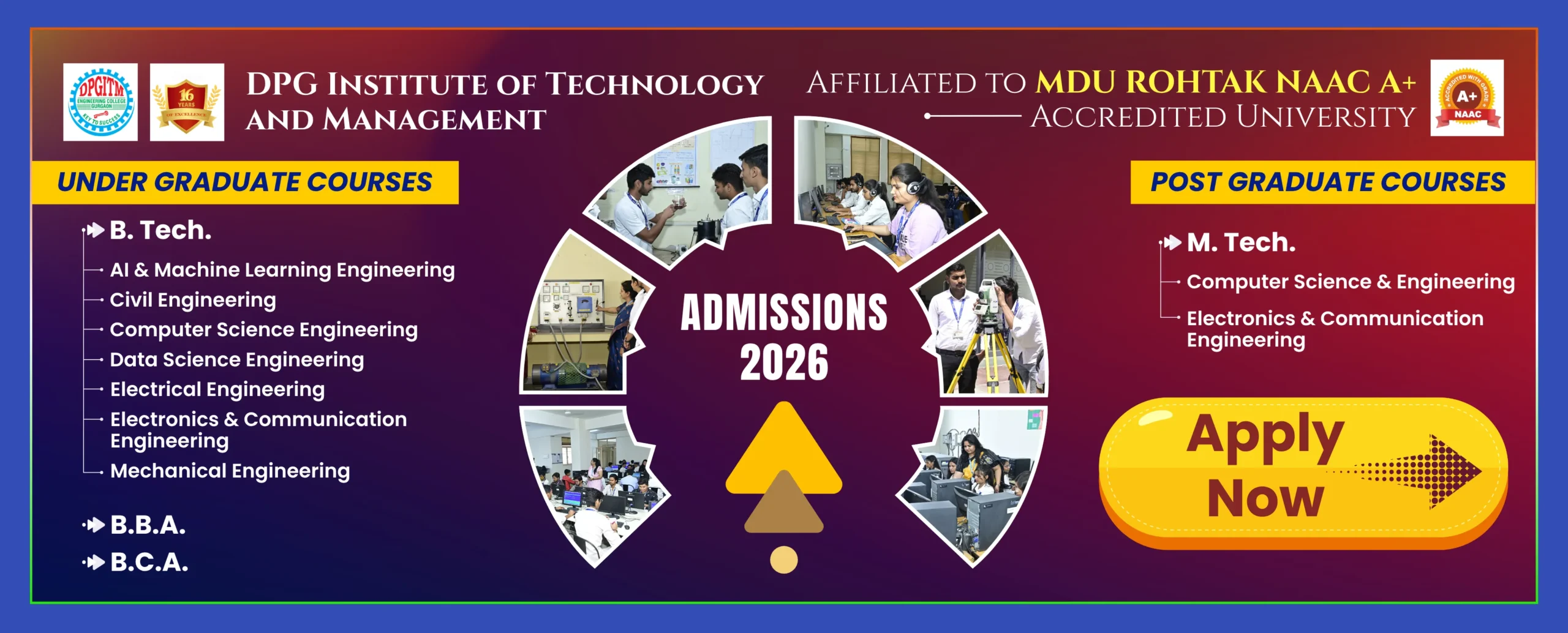 DPG ITM Admissions 2026