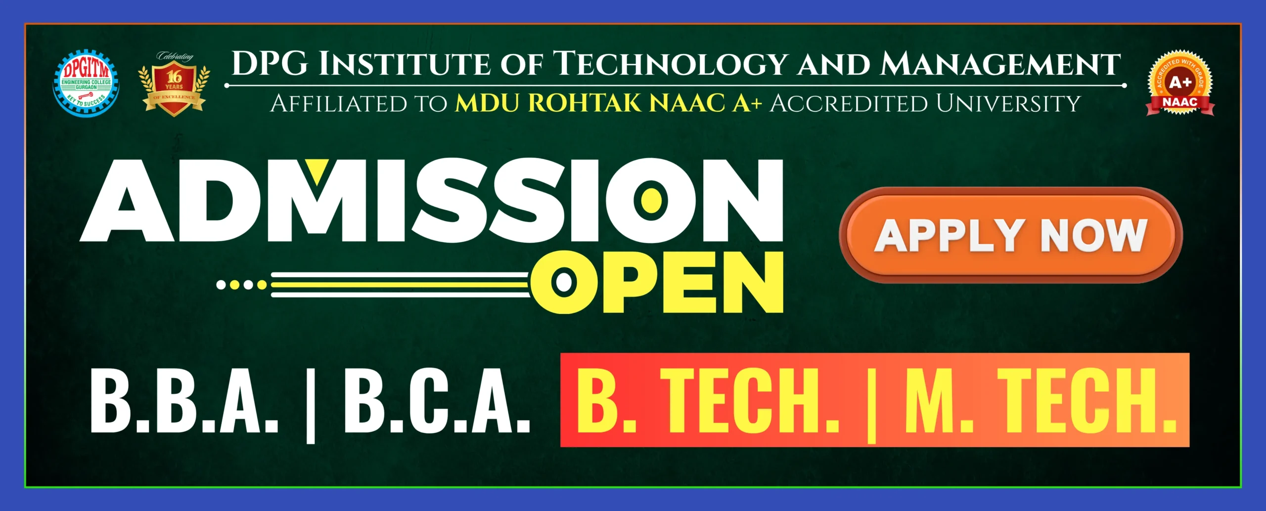 DPG ITM Admissions 2026