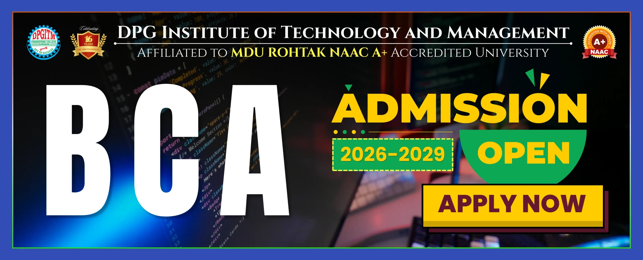 DPG ITM Admissions 2026