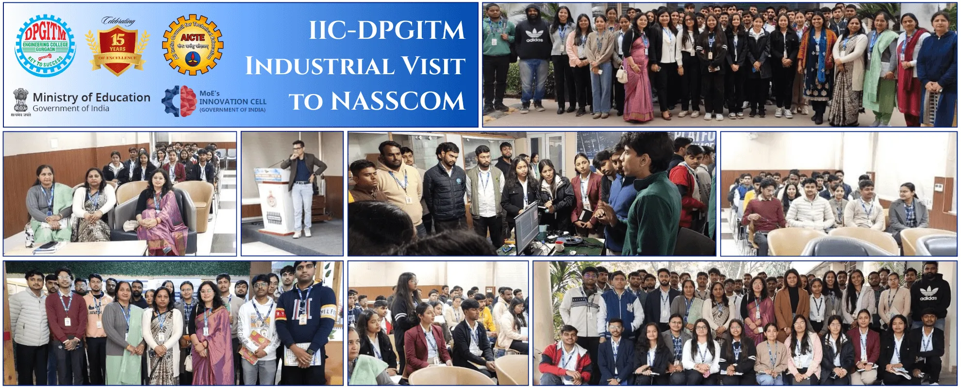IIC DPGITM Industrial Visit To Nasscom