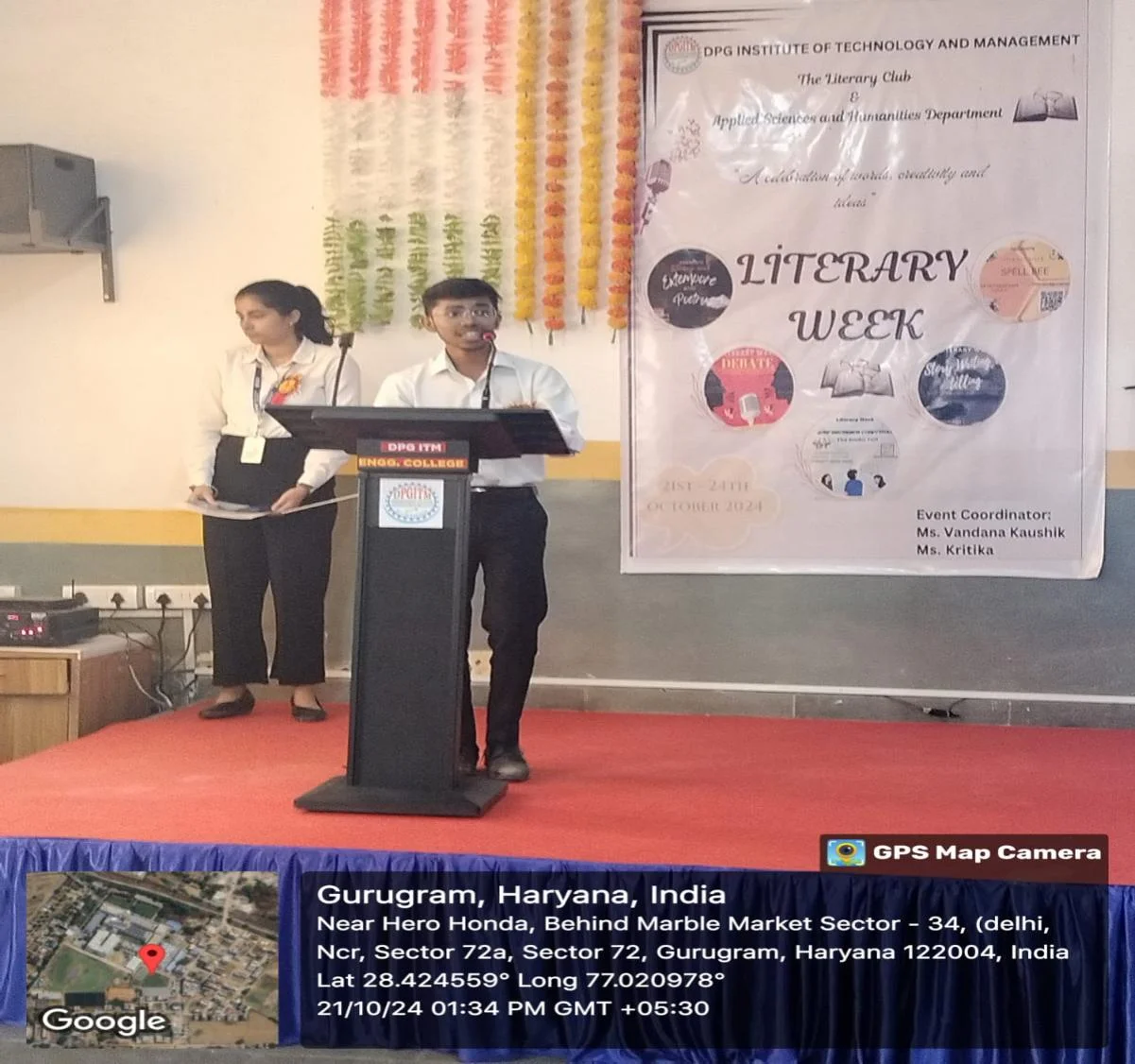 Literary Week Ash Event 03 - Dpg Institute of Technology and Management Literary Week ASH Event 03
