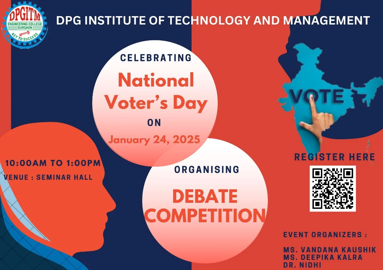 National Voters Day Ash Event 01 2025 - Dpg Institute of Technology and Management National Voters' Day Celebration 2025 — DPGITM